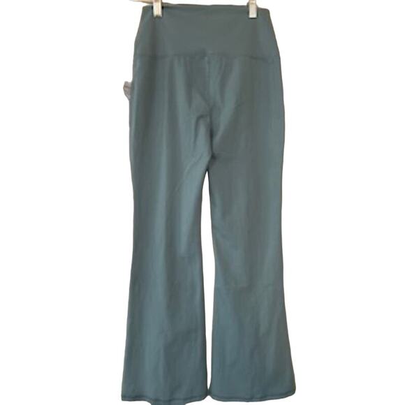 Yogalicious Pants - Yogalicious NWT Luxe Leggings High Rise Front Slit Waist Size Large Green $78